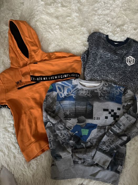 Bluzy 3 sztuki H&M, Reserved i WOX