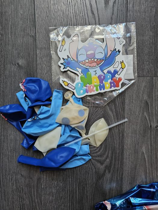 Кульки топер фігурки на торт Стіч Stich. Цифра 4