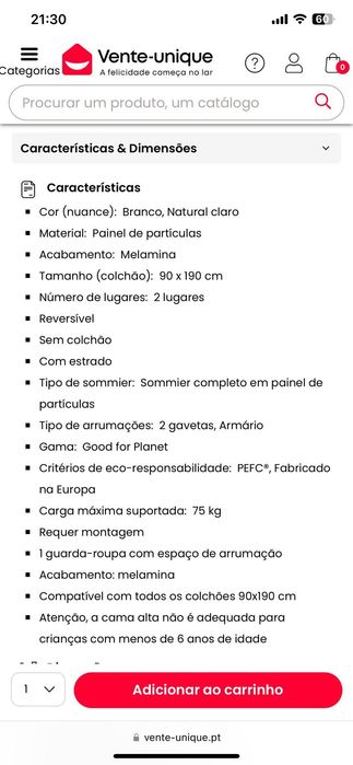 Vende-se Beliche