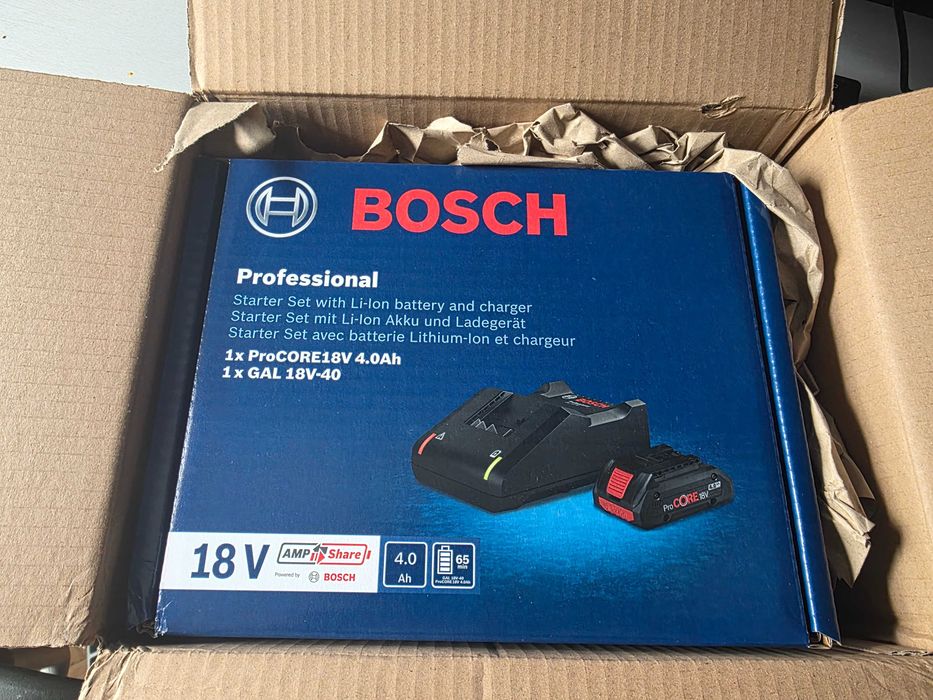 Bosch Professional Starter Set 18V - zestaw akumulator i ładowarka - NOWY, zapakowany fabrycznie