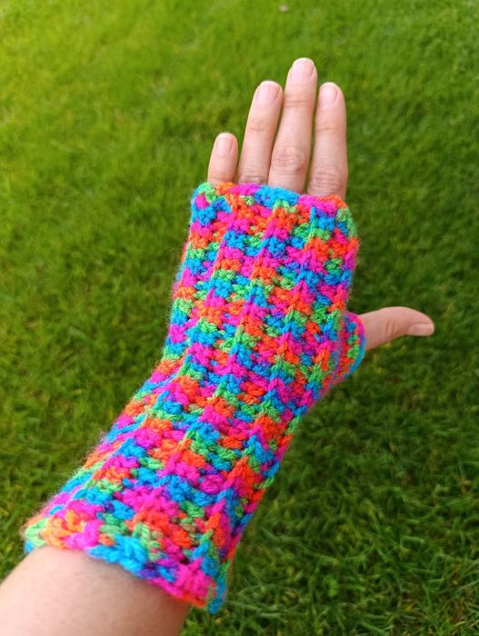 Mitenki / rękawiczki na szydełku