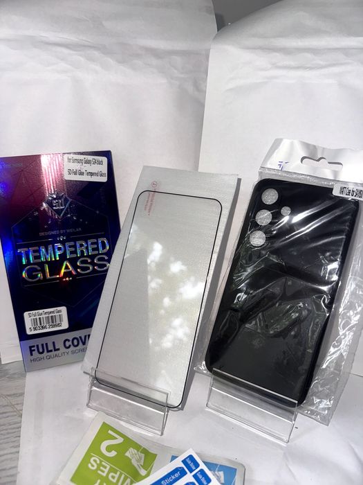 szkło hartowane 5D + etui czarne samsung S24