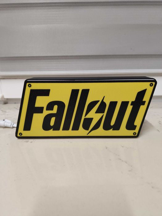 Lampka LED Fallout dla fanów serii, dekoracja gamingowa
