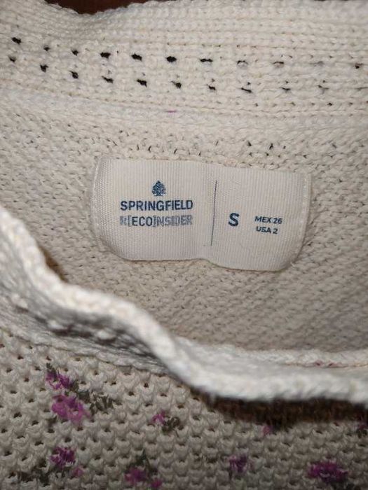 Camisola Branca com flores Rosa Springfield