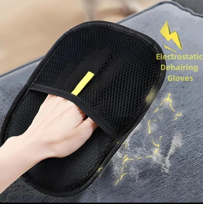 Руковичка електростатична для прибирання шерсті, вовни, котів, тварин