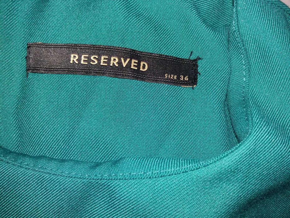 Zielona sukienka#reserved#falbanka