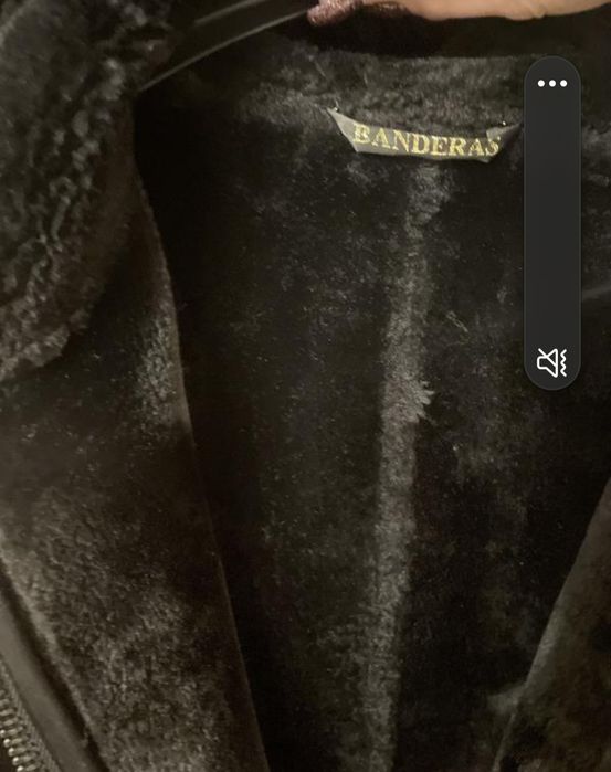 Натуральна дублянка з чорнобуркою