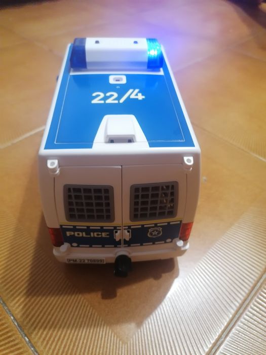 Carro polícia playmobil com luz e som