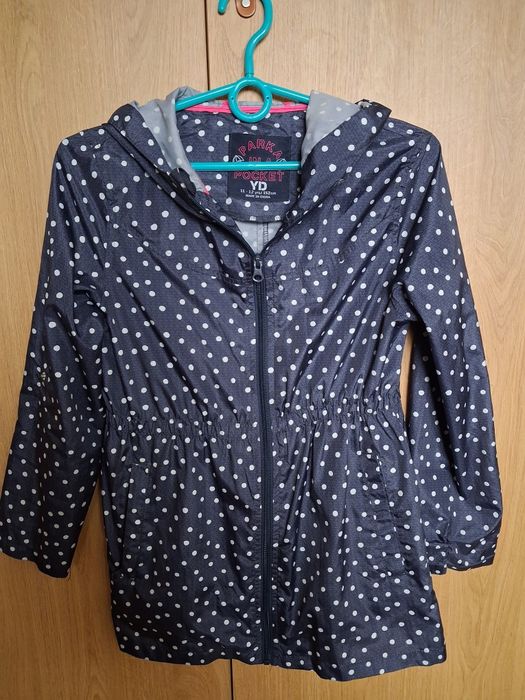 Kurtka przeciwdeszczowa, parka dla dziewczynki rozm.152 cm