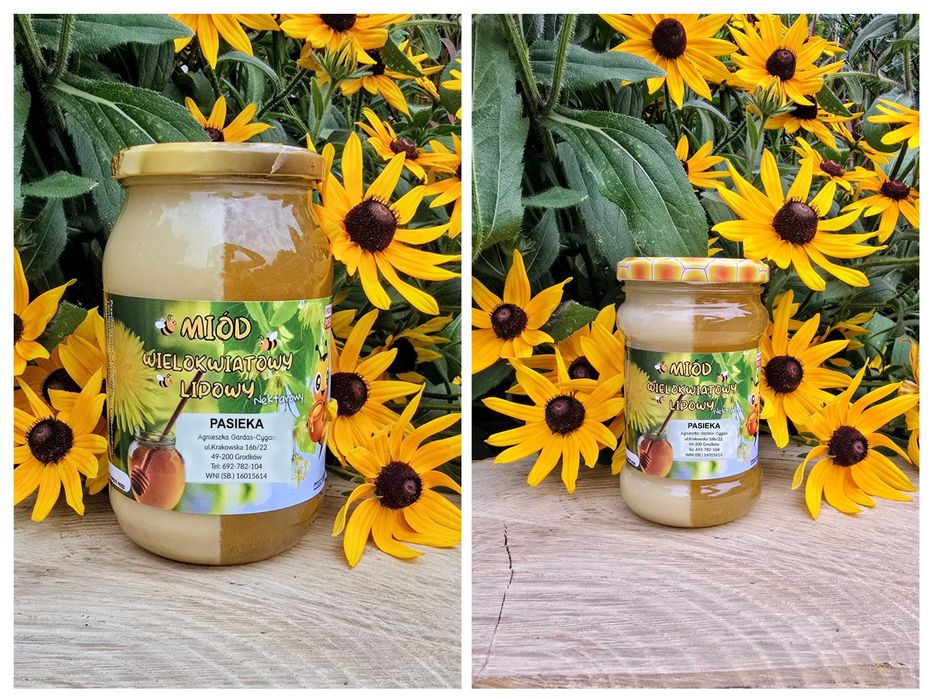 Miód wielokwiatowy-lipowy 2w1 2025 z Polskiej pasieki