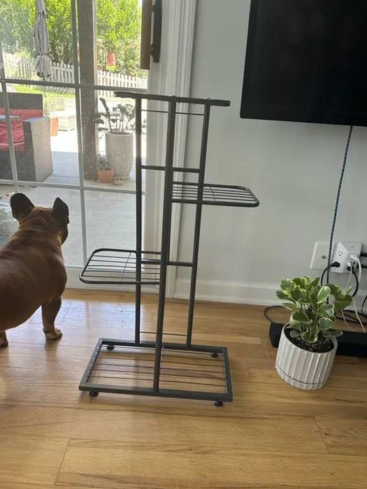 Kwietnik metalowy 4-poziomowy - stojak na doniczki, styl loft 80 cm