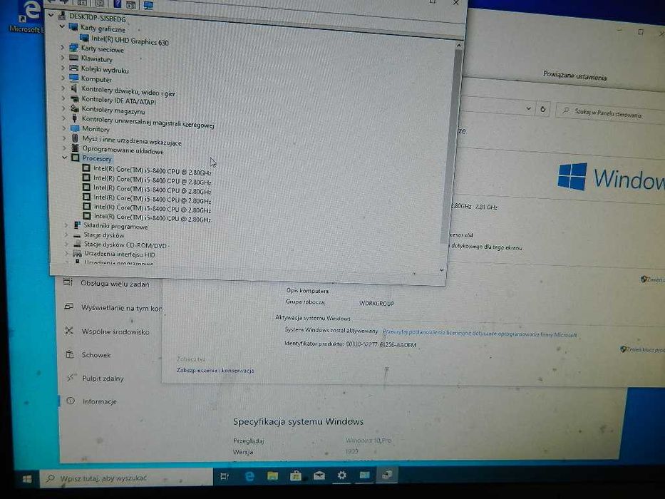 Komputer Terra Core i5-8400 8GB DDR4 256GB NVMe