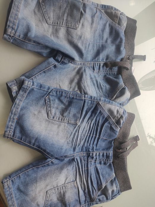 Spodenki bliźniaki jeans 104/110