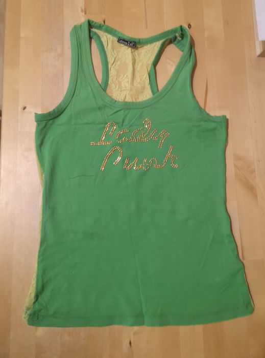 Zielona bluzeczka na ramiączkach