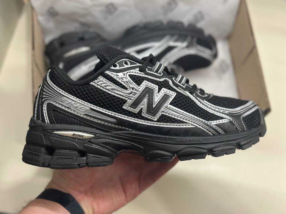 ТОП ЯКІСТЬ! 38-45р New Balance 740 Black Silver кросівки хіт нью беланс