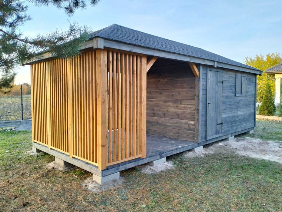 Domek narzędziowy z Altanką 2w1 - Różne rozmiary