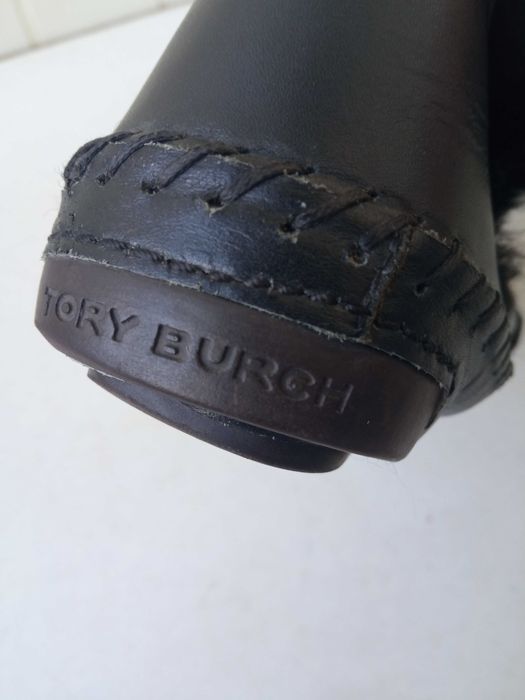 Женские зимние сапоги на овчине TORY BURCH  р.36-37
