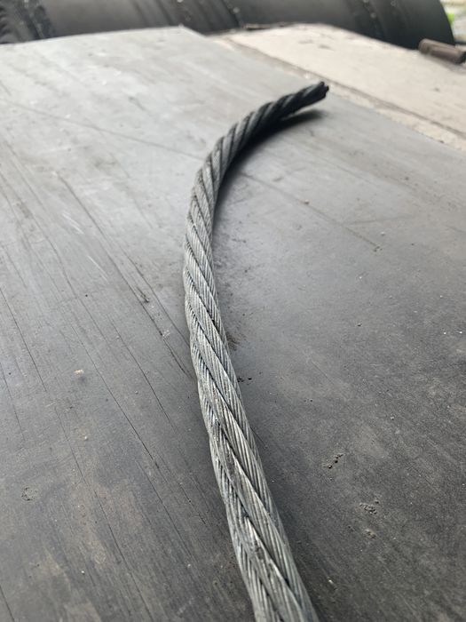 Трос стальной. Канат металлический. 12 мм 14; 16,5  для хоз нужд