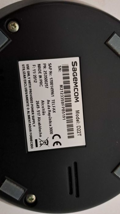 Telefone portátil Sagemcom D22 T.