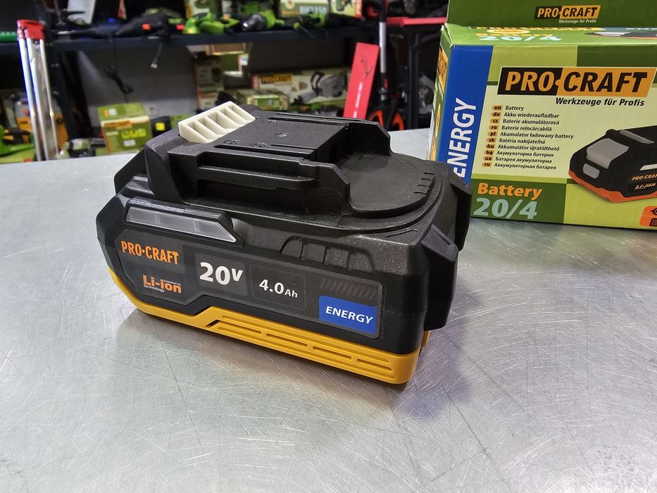 4.0Ah 20V Аккумулятор +Зарядное устройство ProCraft ( Stromo)