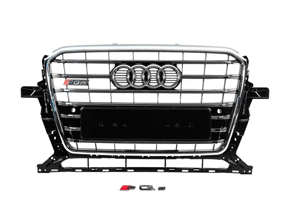 Audi Q5 2008-2017 рр. Передня решітка SQ-Style (2012-2017, чорна)