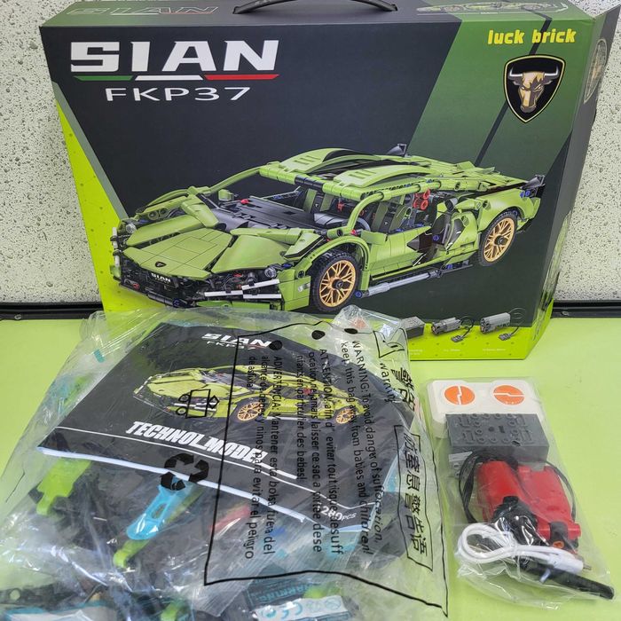 Лего на радіокеруванні Ламборгіні Сіан з пультом 1280 деталей Technic