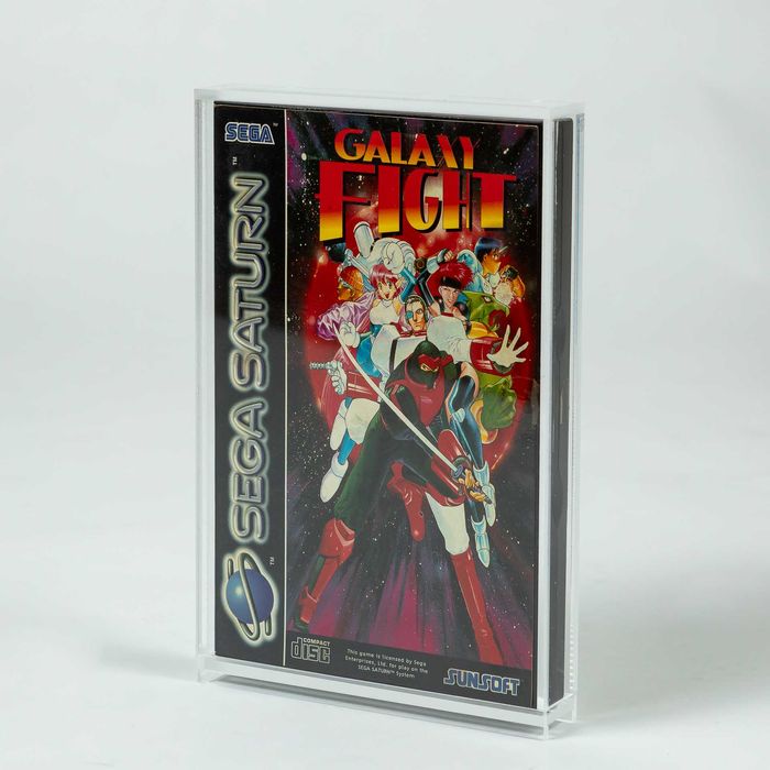 Caixas em acrílico para jogos Sega Saturn single disc