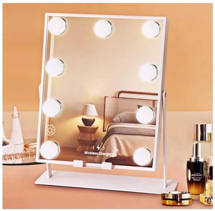 Lustro do makijażu z podświetleniem i głośnikiem Bluetooth