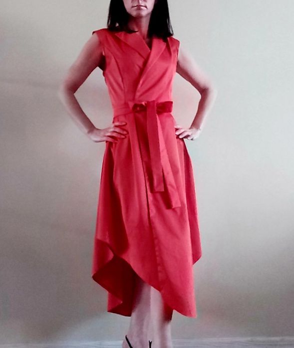 Платье летнее назапах миди