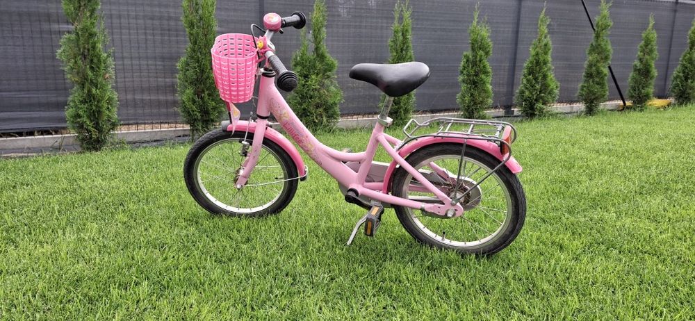 Rowerek marki PUKY ZL 16, model ozdobiony motywem "Prinzessin Lillifee