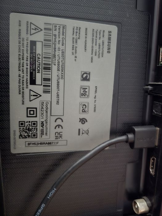 TV 65" Samsung UE65TU7025
