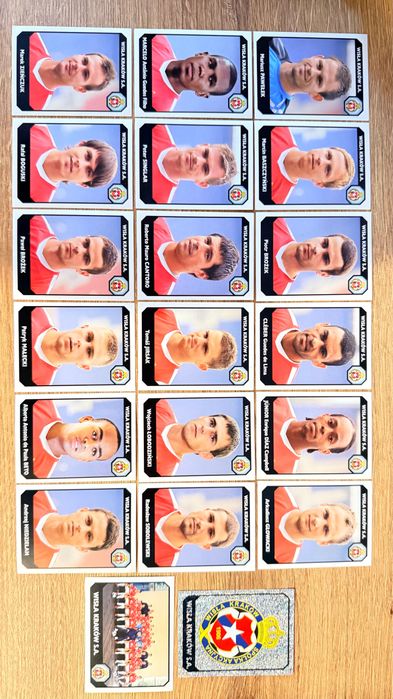 Ekstraklasa 08/09 naklejki do wyklejania PANINI Wisła Kraków