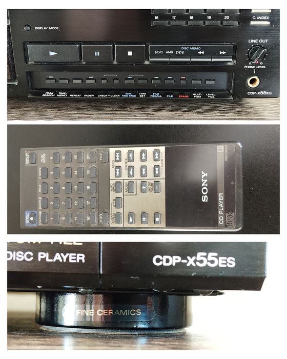 SONY CDP-X55ES Compact Disc Player 1989-91