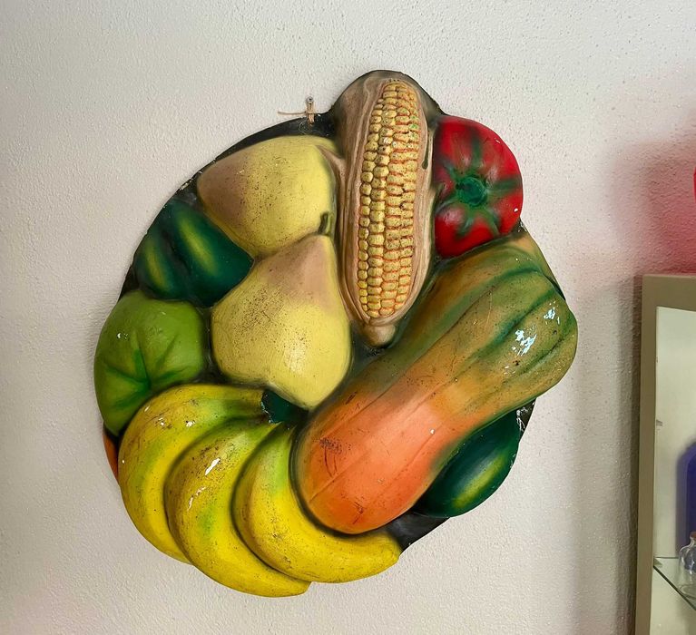 Publicidade de mercearia de pendurar com frutas e legumes
