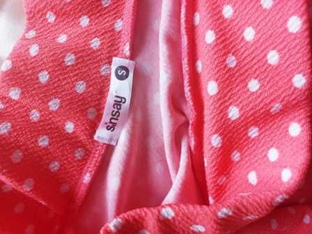 Spódniczka mini, spódnica na gumce - Sinsay rozmiar S - 36 - groszki