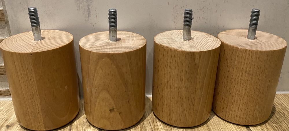 Kpl 4 szt nogi do mebli 10 cm
