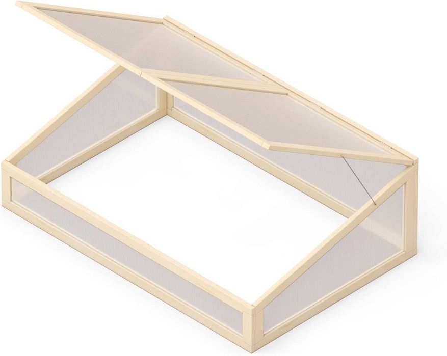 теплиця Дерев'яна з кришкою рама Upyard для грядки 120 x 80 см