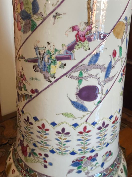 Vasos Jarras Porcelana Chinesa Séc XVIII 46 centímetros