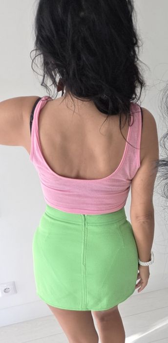 Spódnica mini zielona super dziewczęca