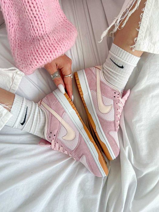 Женские кроссовки Nike Dunk Low Teddy Bear Pink 36-41 Новинка Сезона!