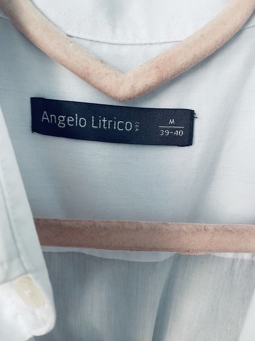Сорочка чоловіча ANGELO LITRICO 48 Л 46 М біла з бавовной