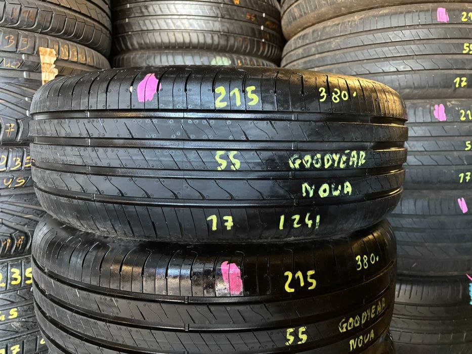 4X OPONY LETNIE 215/55R17 98W Goodyear EfficientGrip 2 7MM 2024R NOWE!