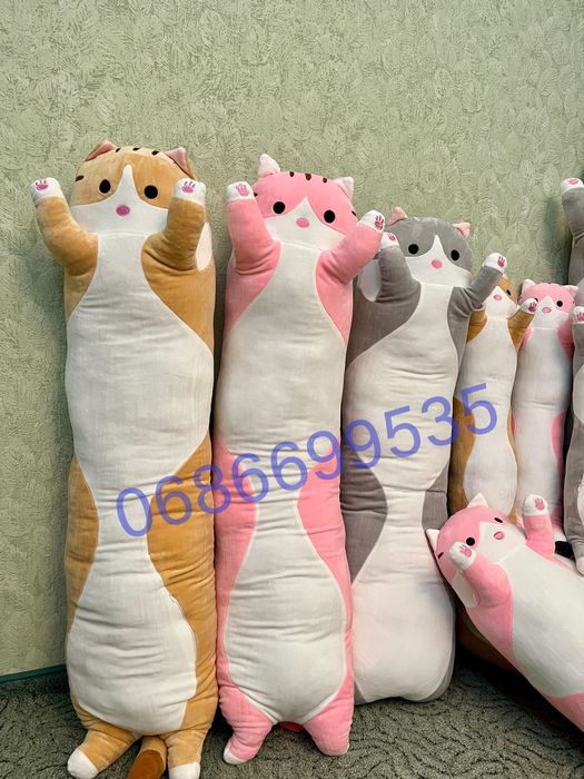 Кот батон 50,70,90,110,130 см ,панда, кіт батон, кот обнимашка