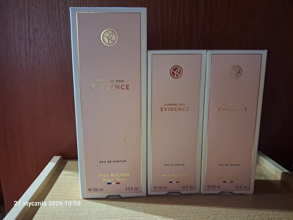 Prezent walentynki Francuskie perfumy woda toaletowa yves rocher Evide