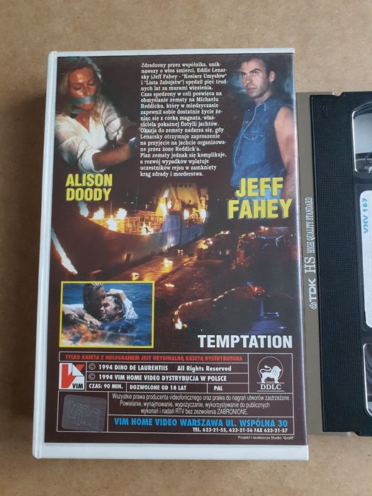 „Widmo Zemsty” – Jeff Fahey, Alison Doody – VHS