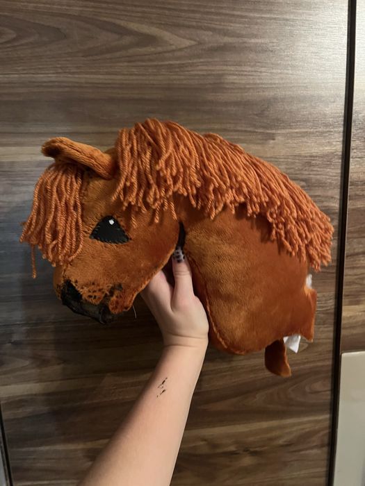 Hobby horse koń na kiju paryku nowy