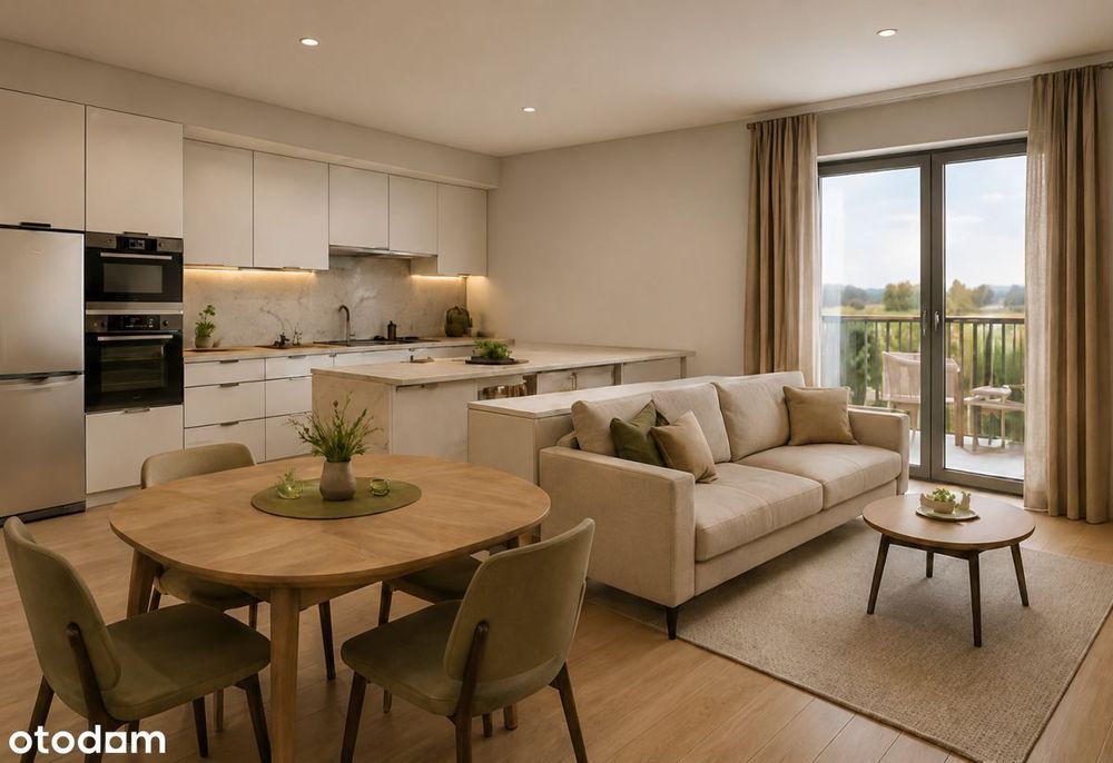 3 pokoje | 57,53 m² | Balkon | Wysoki standard