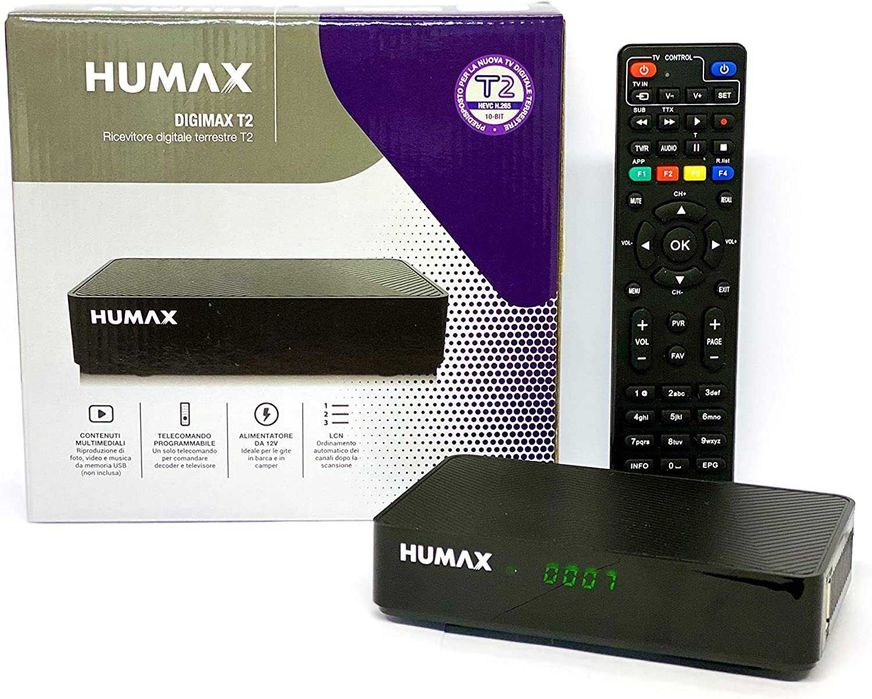 Dekoder Tuner TV DVB-T2 Humax Digimax T2 HD-2022T2
