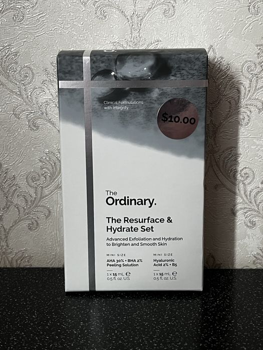 The Ordinary набір AHA 30%+BHA 2% + Гіалуронова кислота набор ОРИГІНАЛ