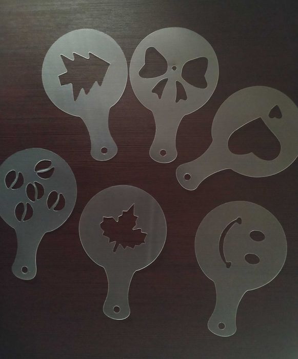 Трафареты для кофе, десертов